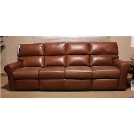 4 seat reclining sofa with reclining ends with optional power